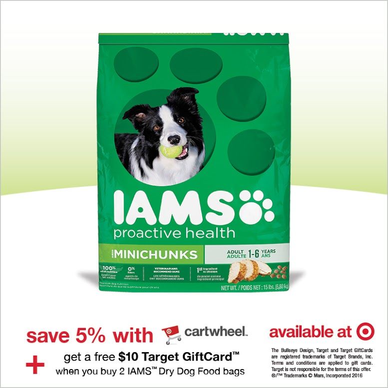 Save 5 on IAMS™ Dry Dog Food + 10 Target Gift Card Morning Side Fit
